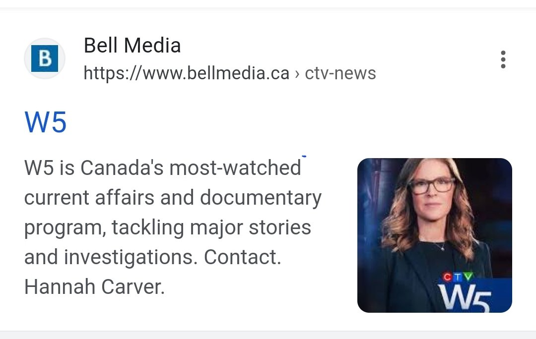 <a href="/CraigBaird/">Craig Baird - Canadian History Ehx</a> Absolute shame on YOU <a href="/BellMediaPR/">Bell Media PR</a> for axing W5!