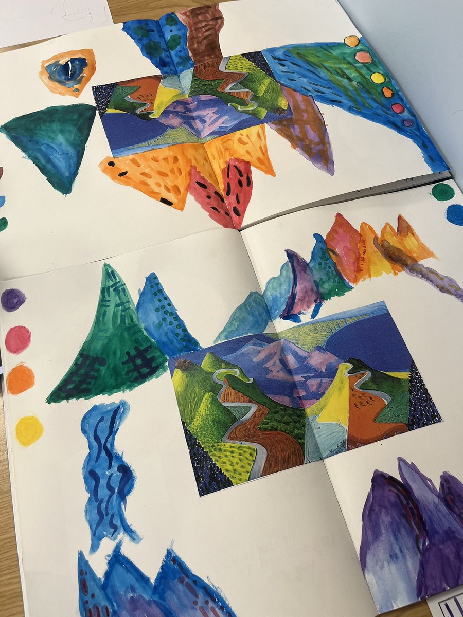 Year 6 have been exploring the art of David Hockney this week as they develop their skills in watercolour painting! 🎨