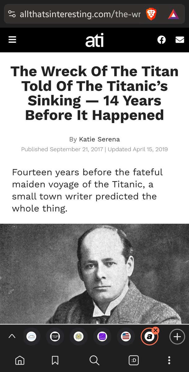 The 19th Century '9/11' that set course for the USA's permanent debt slavery: In true Kabbalah fashion, the world's most famous and unsinkable ship was predicted and written about 14yrs before the sinking of the Titanic. Too many similarities to be a conspiracy theory. It…