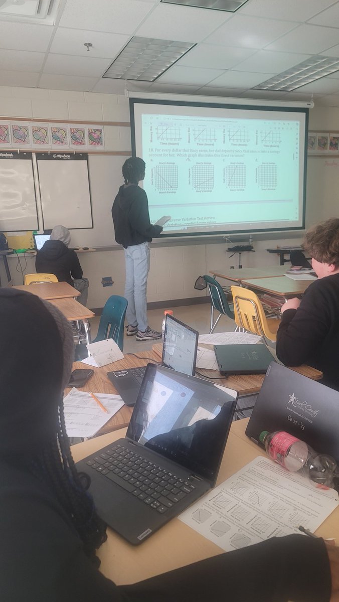 barcharbalene's tweet photo. When students ask if they can be the teachers and do the review with the class, you let them! #buildingrelationshipsmatter https://t.co/EBg3yAtk5y