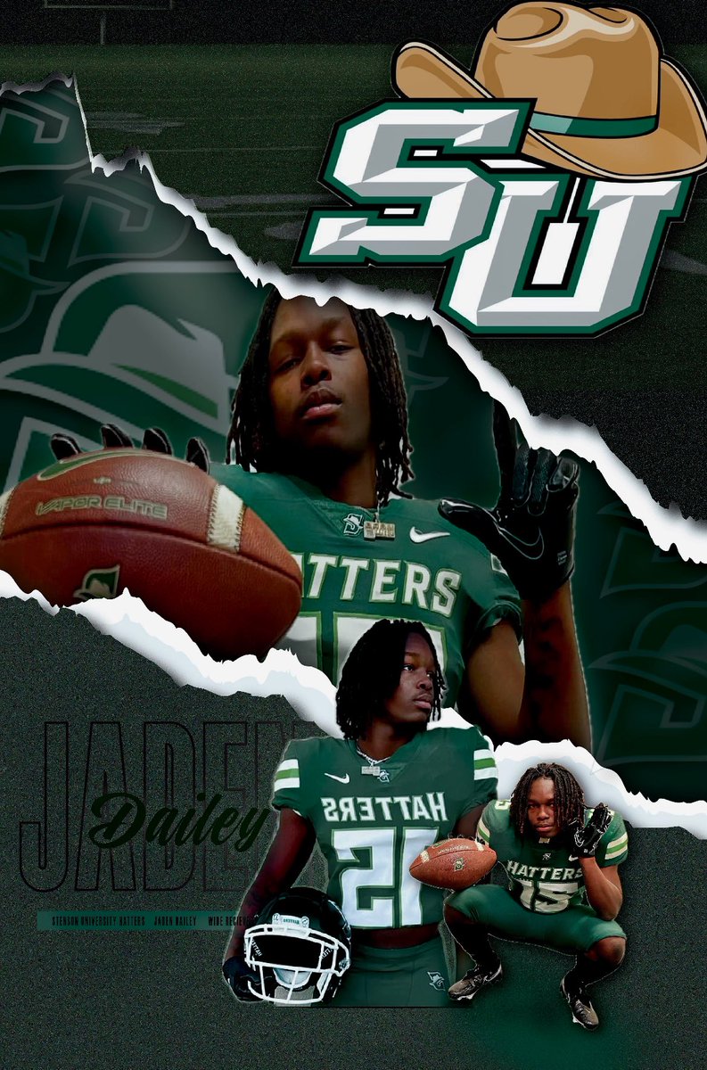 I am the first to have been able to make it to the collegiate level in my family. I’m proud to say I’m committed to @StetsonFootball @coachbkyoung @CoachDomoYoung @JeffHerron19 @D1FactorySouth #GATA