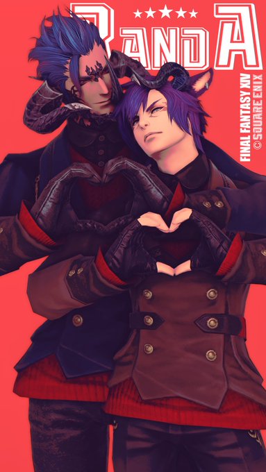 「heart hands duo multiple boys」 illustration images(Latest)