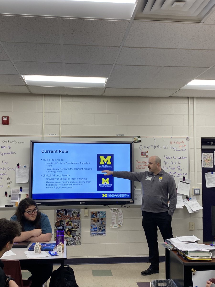 damron_dental's tweet photo. Thank you Mr. & Dr. Sauro for the explaining careers of Nurse Practitioner and Pharmacy! #whywbsd https://t.co/NNfefSpSqQ