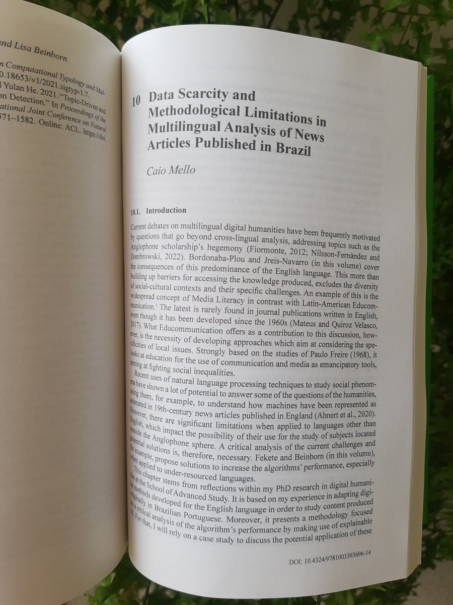 Look at what's just arrived! Hardcovers are so good 🥹 A great volume to explore the challenges and potentials for multilingualism in #DigitalHumanities.
