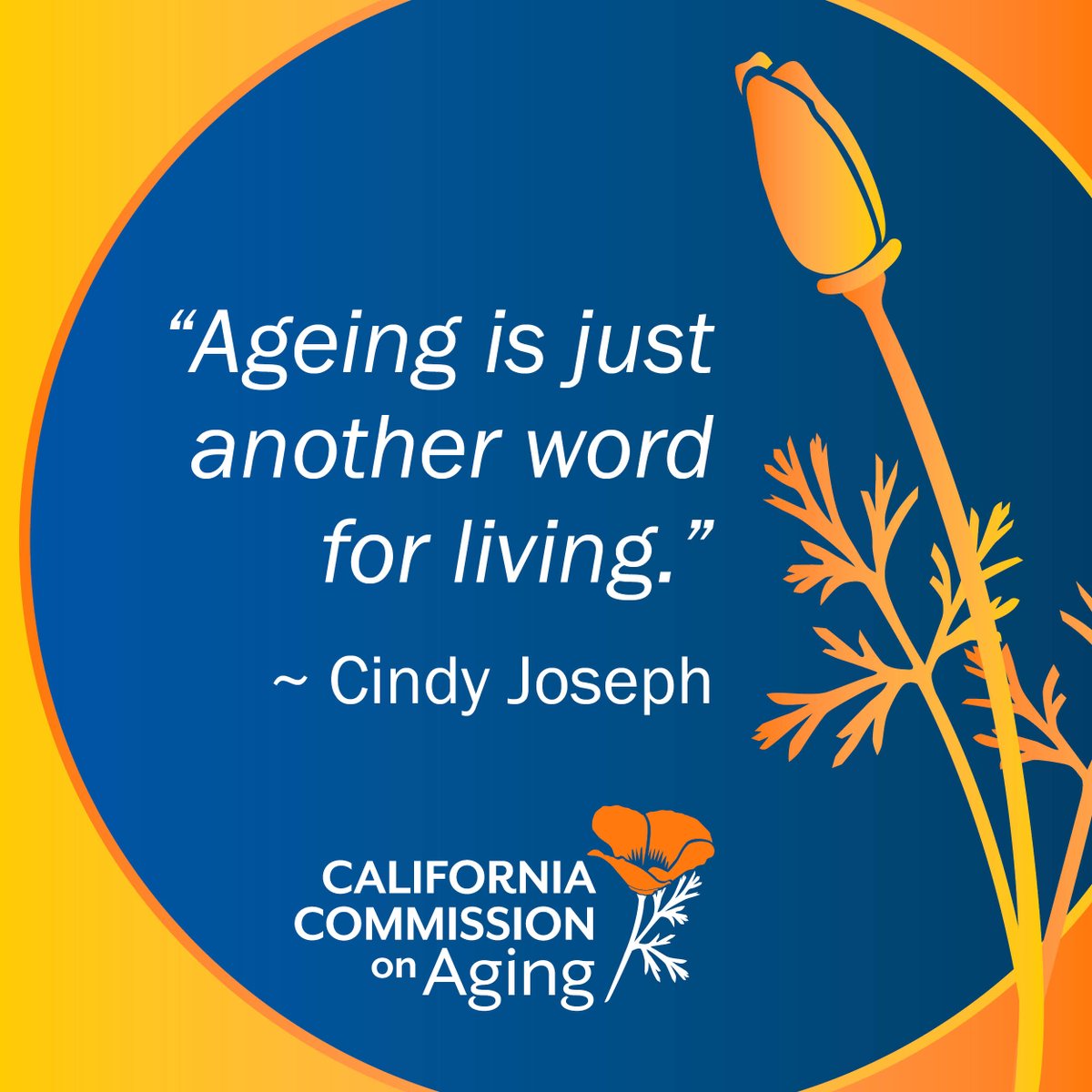 CACommisOnAging's tweet photo. #CCoA promotes a vibrant and positive image of aging, resiliency, and collaboration between generations. https://t.co/NrJWz89N0G