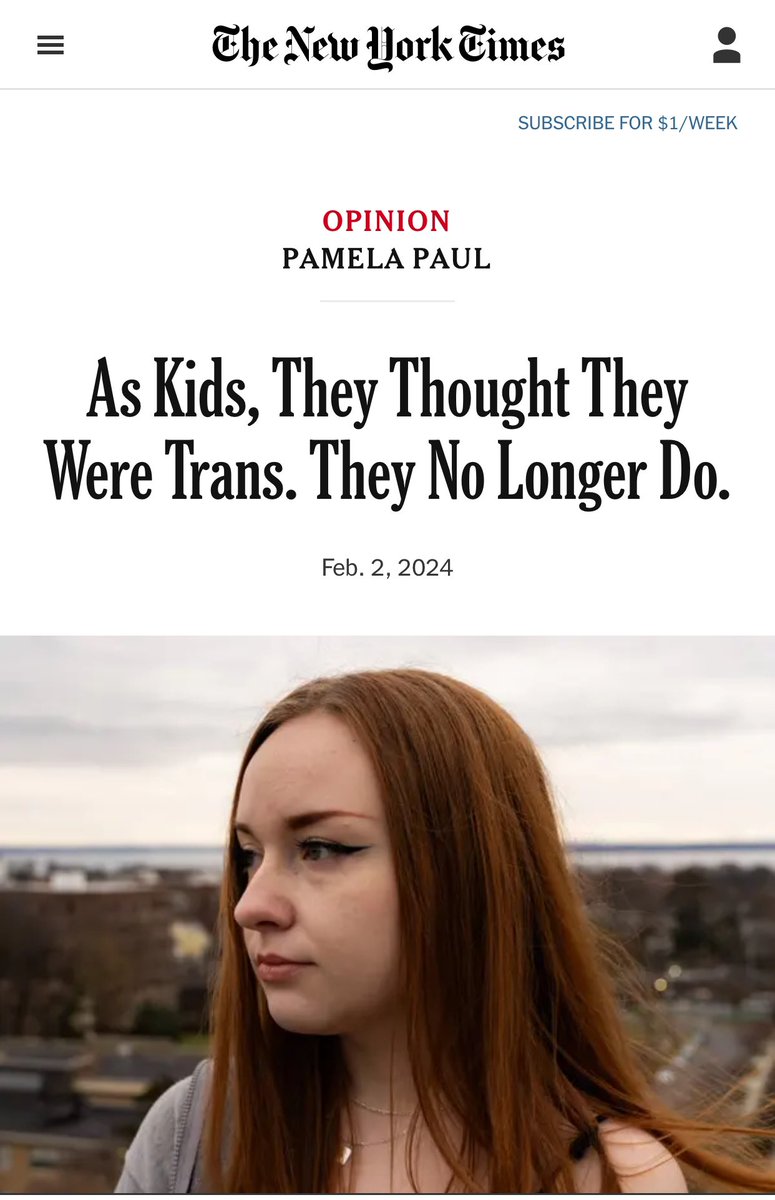 Denachtzuster1's tweet photo. 2/2/24 - niet veel mensen weten dat de westerse transgender agenda is gebaseerd op Nederlandse wetenschap. Het artikel  “As Kids, They Thought They Were Trans. They No Longer Do” maakt de @nytimes gehakt van de Nederlandse wetenschap https://t.co/1ezx3jKwST https://t.co/DRVKY55Vv8