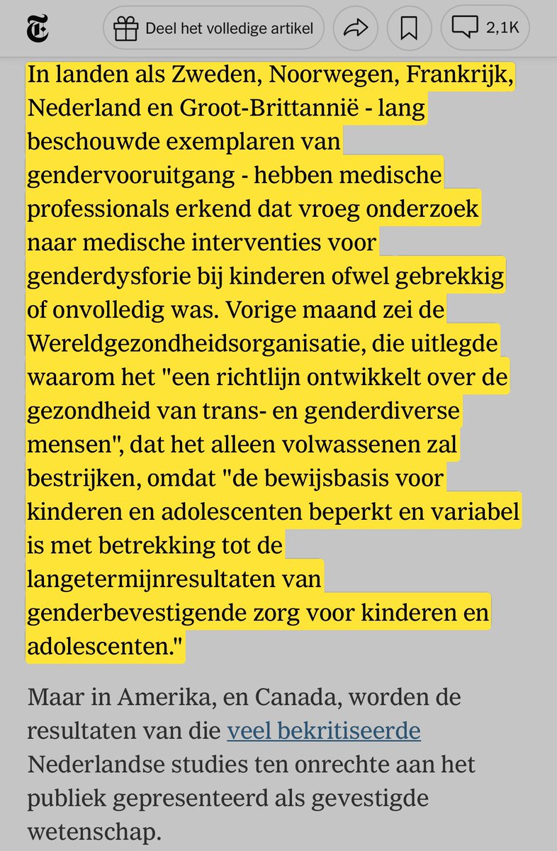 Denachtzuster1's tweet photo. 2/2/24 - niet veel mensen weten dat de westerse transgender agenda is gebaseerd op Nederlandse wetenschap. Het artikel  “As Kids, They Thought They Were Trans. They No Longer Do” maakt de @nytimes gehakt van de Nederlandse wetenschap https://t.co/1ezx3jKwST https://t.co/DRVKY55Vv8