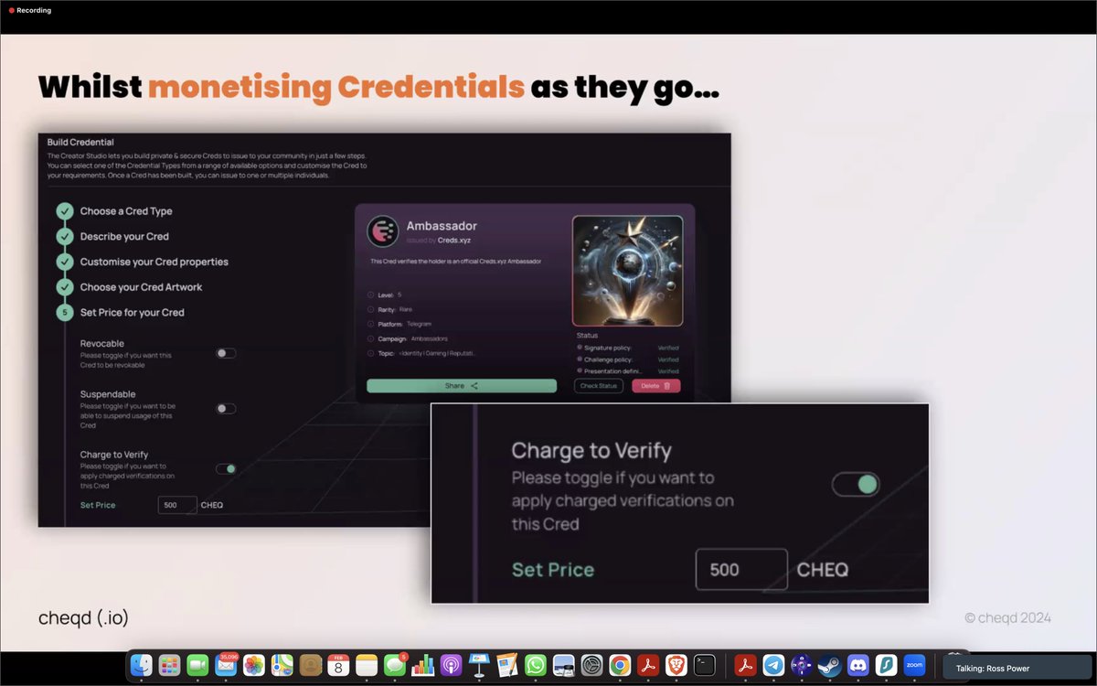 SomeCrypt0Guy's tweet photo. #CredentialServices are coming along. Soon creators will be able to create their own payment schemes - an entirely new business model opening up! https://t.co/BK9PQwih7w