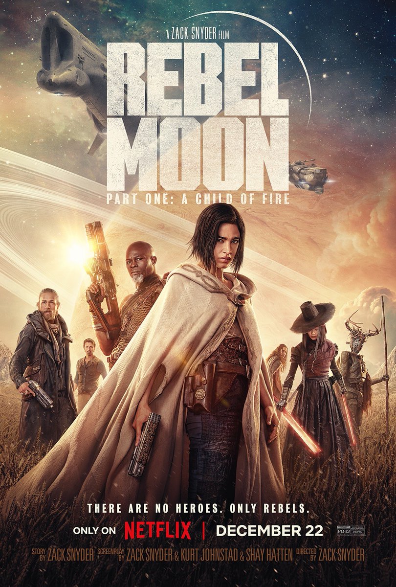 #RebelMoon

2/5

#films  #movie #movies #cinema #theatre  #hollywood  #instamovies  #netflix #hulu #disney #amazonprime #hbo 
#فلم #فيلم #أفلام #سينما #هوليوود #فيلم_اليوم #رعب #رومانس #كوميدي #أكشن #خيال_علمي #وثائقي #تاريخي