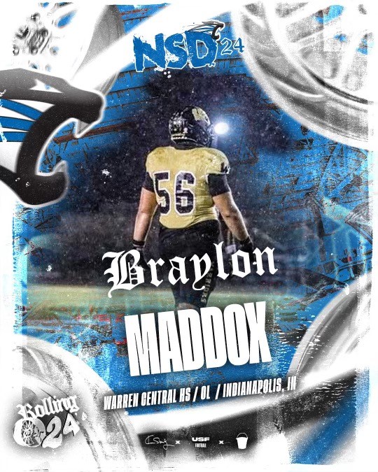 USF Football (@usf_fb) on Twitter photo Welcome to the crew, <a href="/braylon_maddox/">Braylon Maddox</a> !
Hudl: hudl.com/v/2MfxNx
#RollingOn24s🛞 | #GoCougs 🐾| #FillYourBucket 🪣 Welcome to the crew, <a href="/braylon_maddox/">Braylon Maddox</a> !
Hudl: hudl.com/v/2MfxNx
#RollingOn24s🛞 | #GoCougs 🐾| #FillYourBucket 🪣