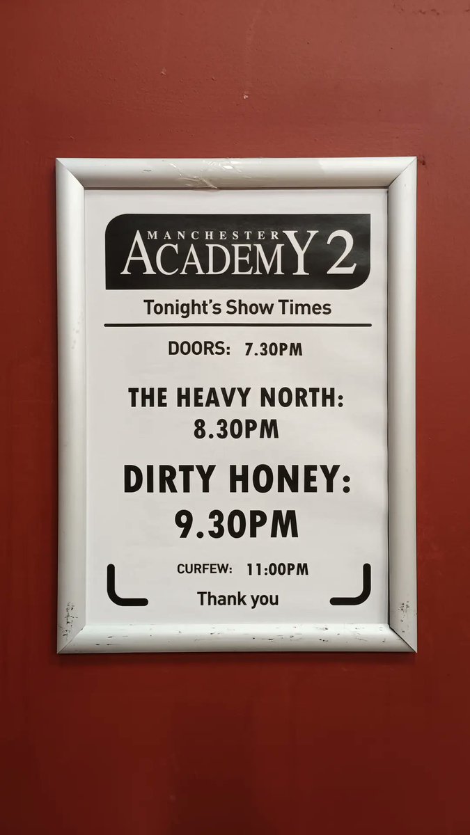 @Keith02 @InYourEarsMusic @DirtyHoneyBand @MancAcademy @gunsnroses @kiss @rivalsons @itbagency @waxandbeans @Kenny_THN @DirtyHoneyFans @LaBelleMarc @XSManchester @mancgigs