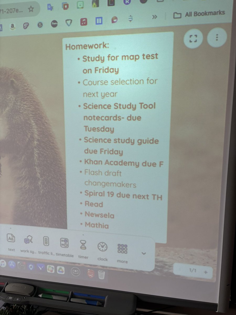 Student - “I don’t know what I should be working on in study center?” <a href="/heatherhalli/">Heather Halli</a> has you covered! I love the way that our 6th grade team <a href="/gmsDCSD/">Grizzell Middle School</a> communicates what is going on in each of their classrooms. Teamwork makes the dream work!