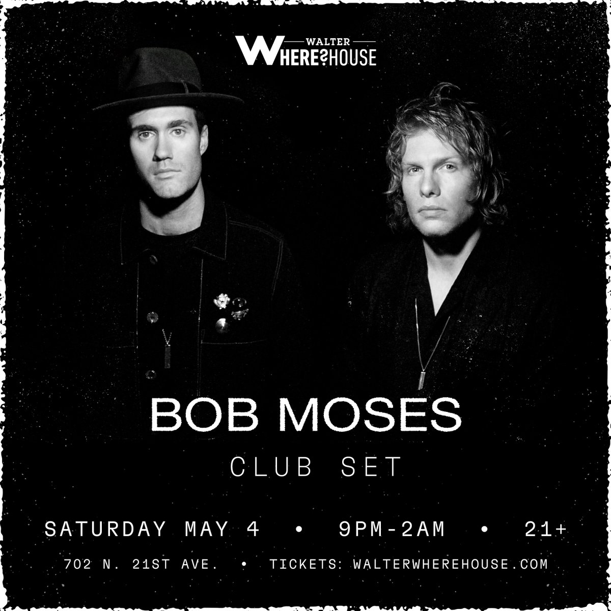 We're pumped to be making our way back to Phoenix on May 4th! 🔥 Tickets are on sale now: bmoses.lnk.to/walterwherehou…