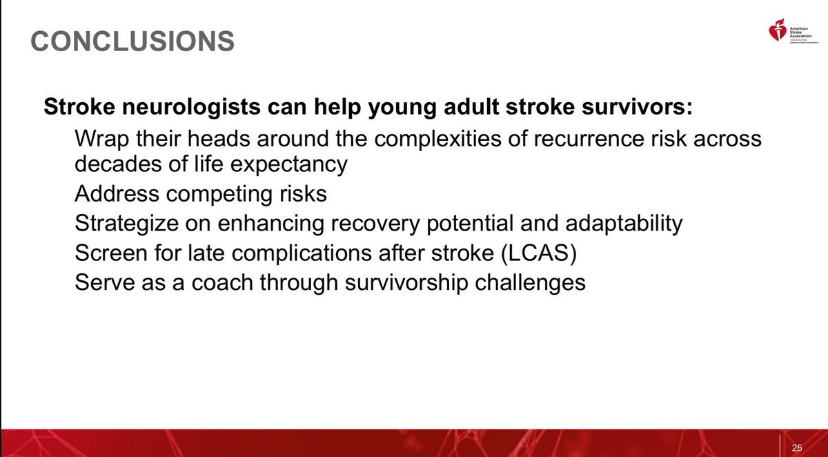 I couldn't live tweet my own presentation, but it was my great honor to share ideas on longitudinal care for young adults with #stroke at #ISC24 @AHAScience @SAYA_stroke