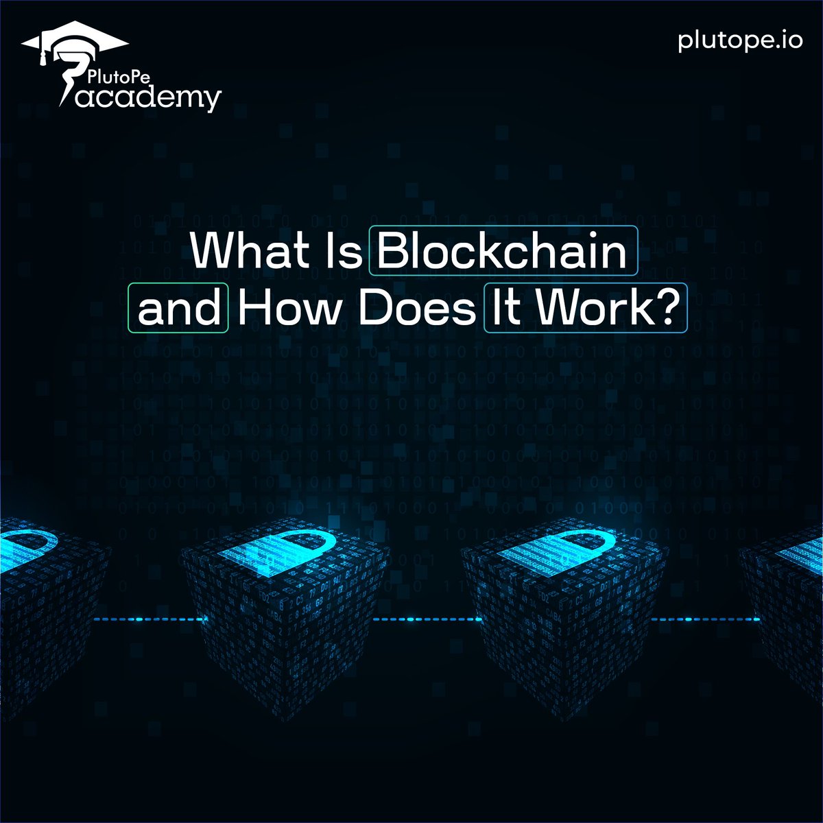 PlutoPeAcademy's tweet image. &quot;From secure transactions to transparent record-keeping, #blockchain is changing the game!  But how does it work?  

Our blog post breaks it down: plutope.io/blogs/what-is-…

#plutopeacademy #BlockchainRevolution