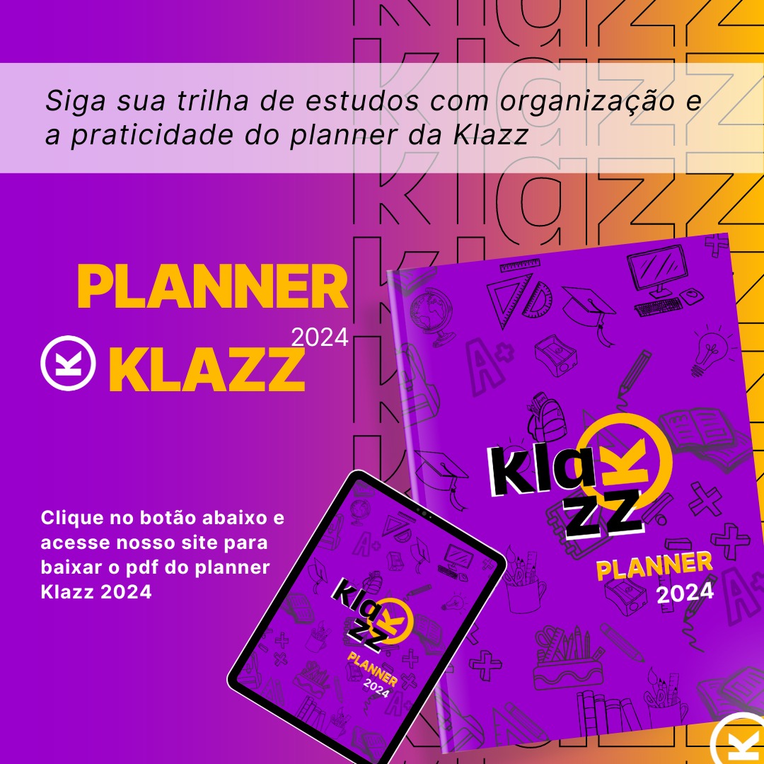klazz_educacao's tweet photo. Como planejar suas atividades, metas e ainda acompanhar seu progresso? vem pro blog da Klazz tem um artigo sobre organização com direito a Planner da Klazz GRATUITO😎
Link: https://t.co/sOwjrp8Sfx

#Klazz #PlannerKlazz #EstudosOrganizados #aprenderdiferente https://t.co/hZ9eXr6HTO