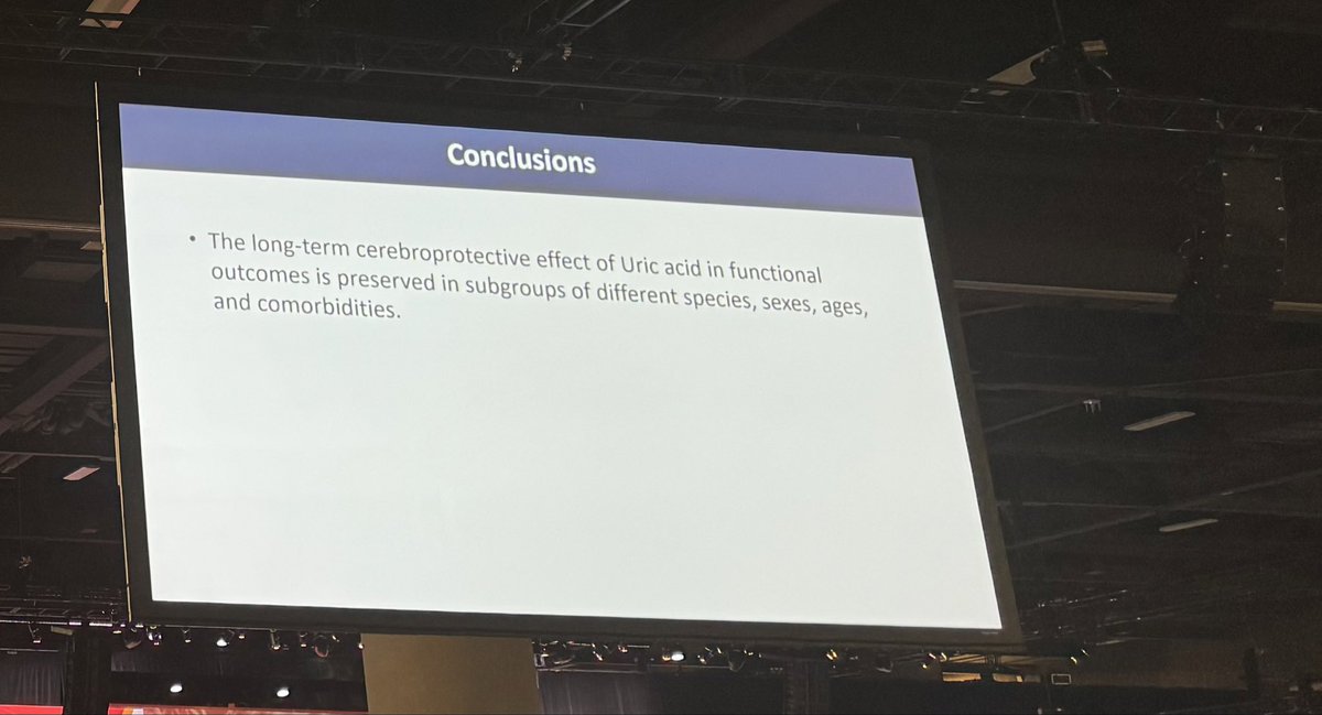 The neuroprotectant effect of UA in stroke <a href="/StrokeAHA_ASA/">Stroke AHA/ASA</a> #ISC2024