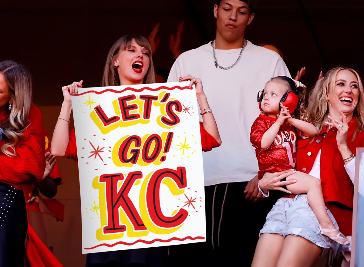 RightWaySigns's tweet image. Some hand-painted Signs for fun. Check out rightwaysigns.com @tkelce @taylorswift13 @49ers @Chiefs