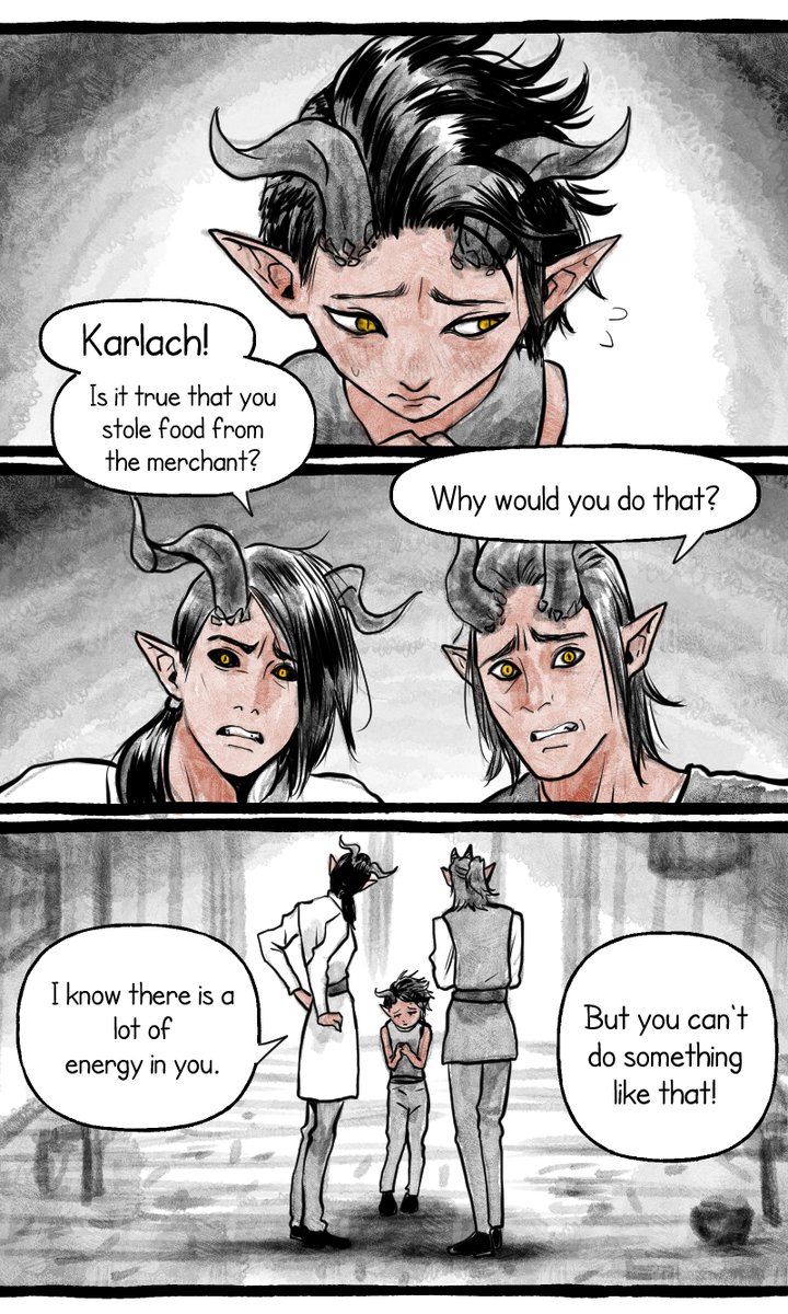 WellenKatze's tweet photo. Taters! - Part 1 , bg3 Karlach comic
Even tho she clearly has some issues, to me Karlach (+ obiously Wyll) is probably the most mentally stable person in the group and I wondered how does a character stay this sane after suffering hell for so long. https://t.co/F8z8ghY7dq