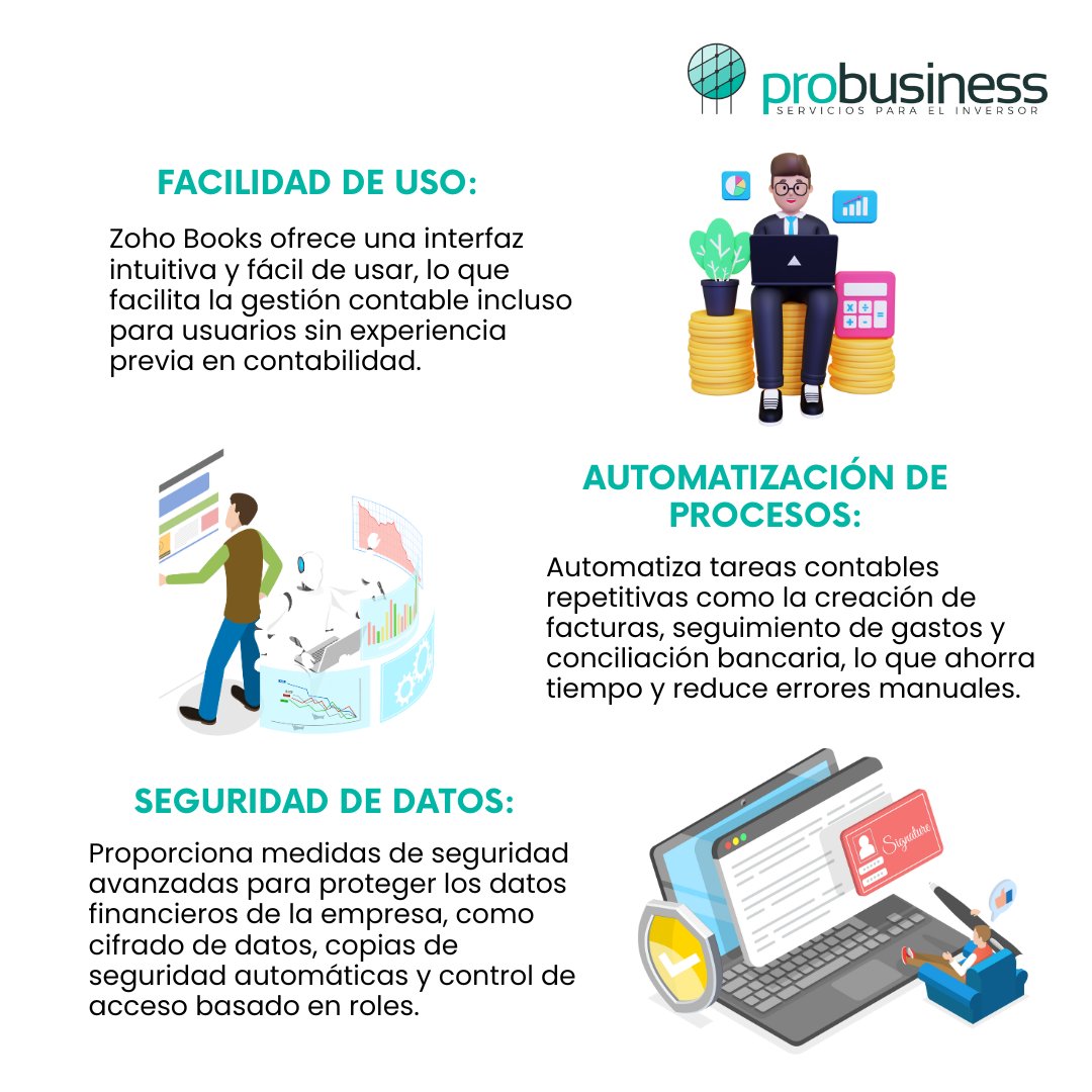 ProBusinessPY's tweet photo. Transforma tu contabilidad con Zoho Books. Simplifica procesos, automatiza tareas y toma decisiones más inteligentes.  🚀💼 https://t.co/X4gp88eqo9