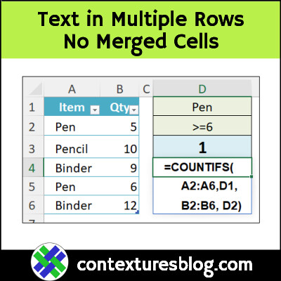 ddalgleish's tweet image. Show #Excel text in multiple rows, without merging cells! #ExcelFunction #ExcelVideo
contexturesblog.com/archives/2024/…