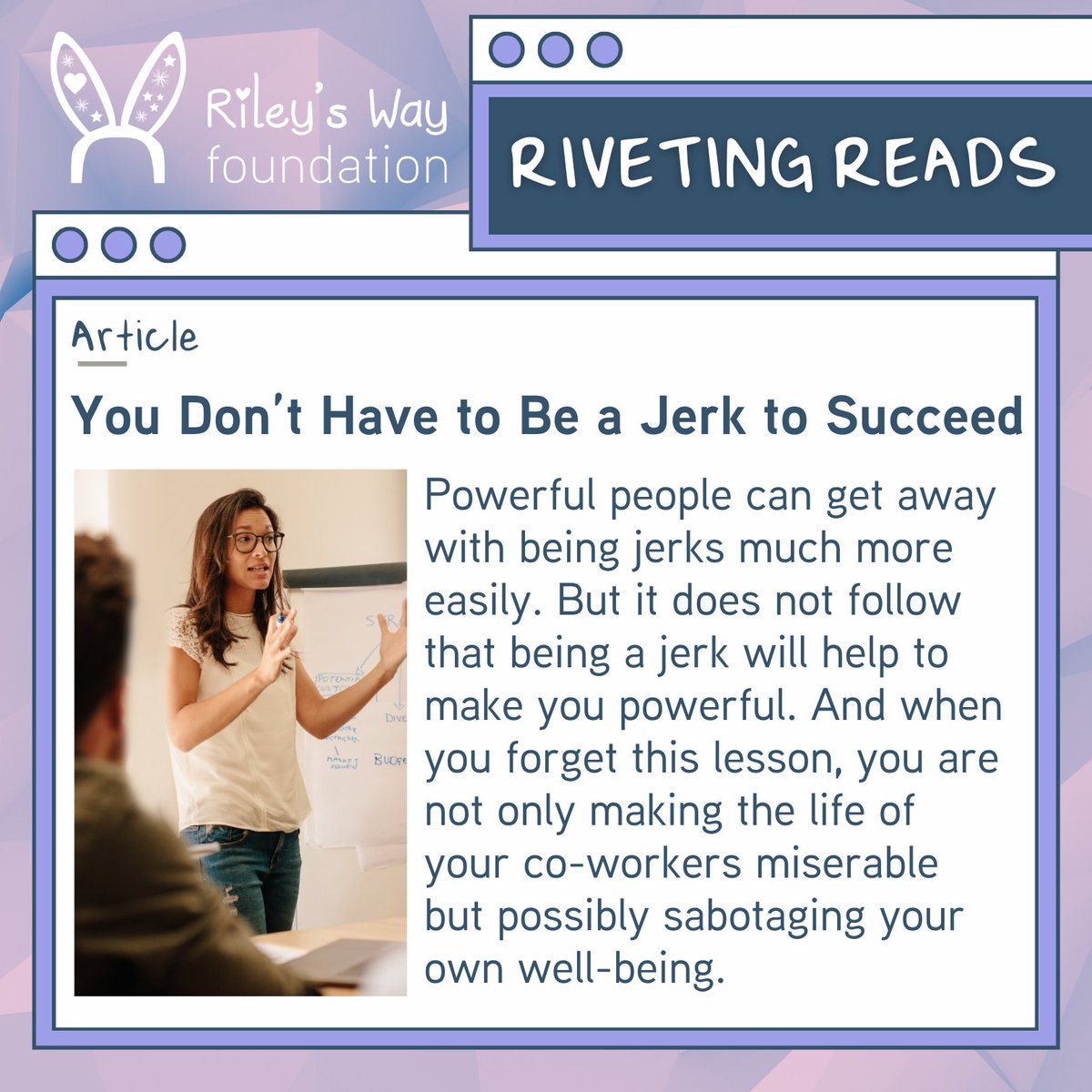 Riley's Way Foundation tweet media