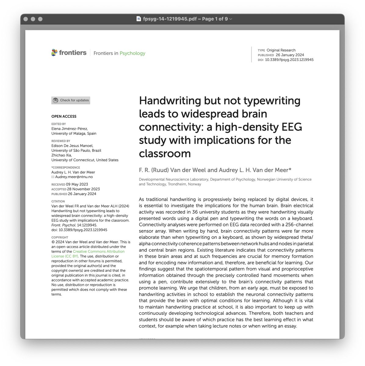 PepsMccrea's tweet photo. @EducEndowFoundn @DrSamSims @Doug_Lemov @AlexJQuigley @JohnPeterJerrim 10/ Study on the effects of lecture speed and note-taking on learning

→ Finds that increasing the speed of explanations marginally decreases retention, but that note-taking (either longhand or digital) can counteract this effect

https://t.co/kkRcEnSRA4 https://t.co/eBNW8Taumj