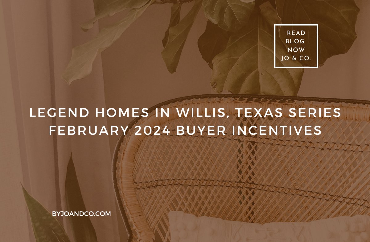 Hi friend! 👋 I'm excited to share with you today's blog post featuring the fantastic buyer incentives for Legend Homes this February 2024 in Willis, Texas. 🌟 Click the link to learn more! 🔗 byjoandco.com/2024/02/05/leg… #LegendHomes #willistx #buyerincentives