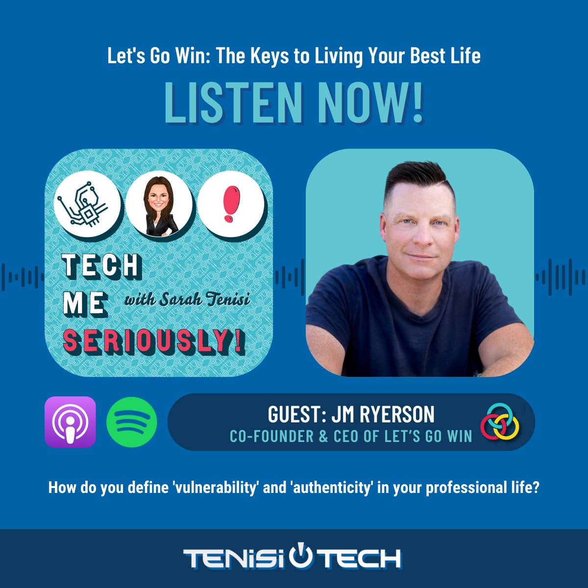 🎧 Dive into our chat with JM Ryerson, CEO of <a href="/Letsgowin365/">JM Ryerson</a> on redefining strength through #vulnerability and #authenticity in #leadership. Discover why joy is crucial at work and how to balance passion with routine. Listen now: hubs.la/Q02kpcxB0