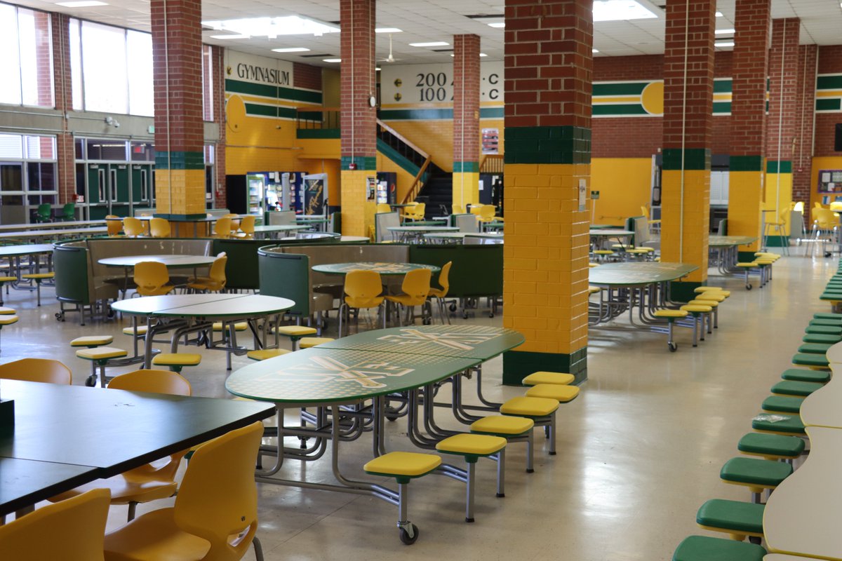 Flo1Schools's tweet photo. Florence 1 is always on the move! While students were off today, new furniture was moved into the cafeterias at West Florence and Wilson. We cannot wait for students to see their refreshed spaces when they return to school tomorrow. #StudentsFirst #F1SBuilds https://t.co/91fRf0ntUx