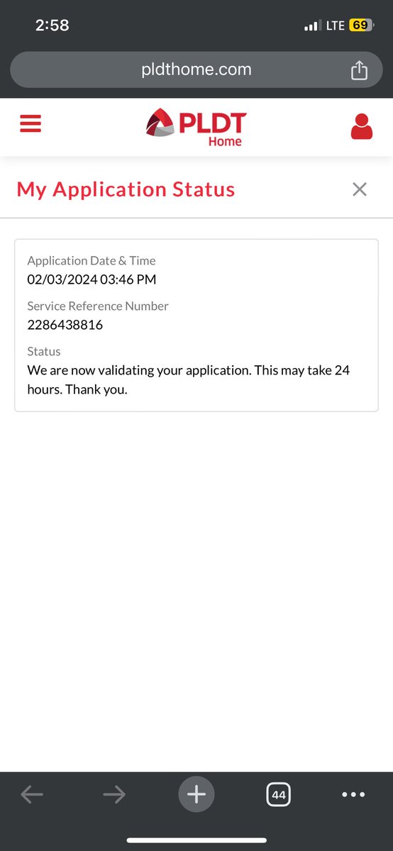 peejyaay's tweet photo. @PLDTHome @PLDT_Cares @pldt 

You promised “24 hours”. It’s been almost a week. This shitty application process and service makes me feel how shitty your internet connection must be. https://t.co/BYM9fTC5aO