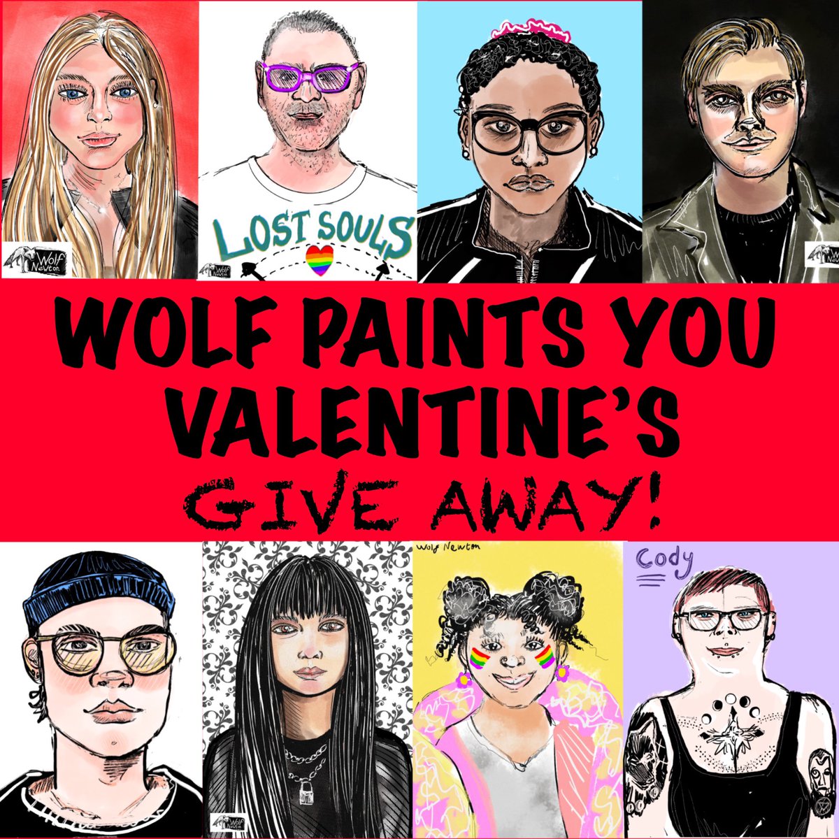 HEAD OVER TO INSTAGRAM FOR YOUR CHANCE TO ENTER! ➡️ instagram.com/p/C3GOTpLIfQU/

#valentines #valentineday #giveaway #prizedraw #competition #freestuff #portraitartist #illustration #portrait #digitalart #artist #painter #portraitartistoftheyear #art #artcompetitions #sketchartist