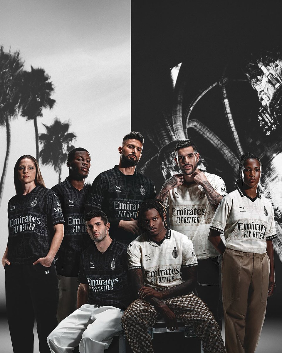 FOXSoccer's tweet photo. AC Milan unveils its two new fourth kits 🔥🤌

Rate this jersey from 1-10 https://t.co/8PvO4GDTNw