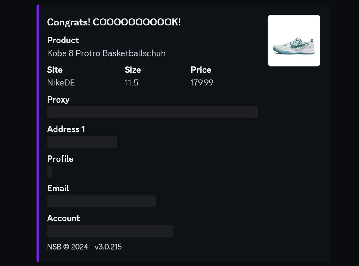 gregory (@gregory33423) on Twitter photo NSB making Nike botting smooth 😍
<a href="/Nootify/">Nootify</a> 
<a href="/Venom_Cooks/">VenomCooks</a> 
<a href="/BlueMagicProxy/">Blue Magic Proxies</a> 
<a href="/NSB_Bot/">NSB Bot</a> NSB making Nike botting smooth 😍
<a href="/Nootify/">Nootify</a> 
<a href="/Venom_Cooks/">VenomCooks</a> 
<a href="/BlueMagicProxy/">Blue Magic Proxies</a> 
<a href="/NSB_Bot/">NSB Bot</a>