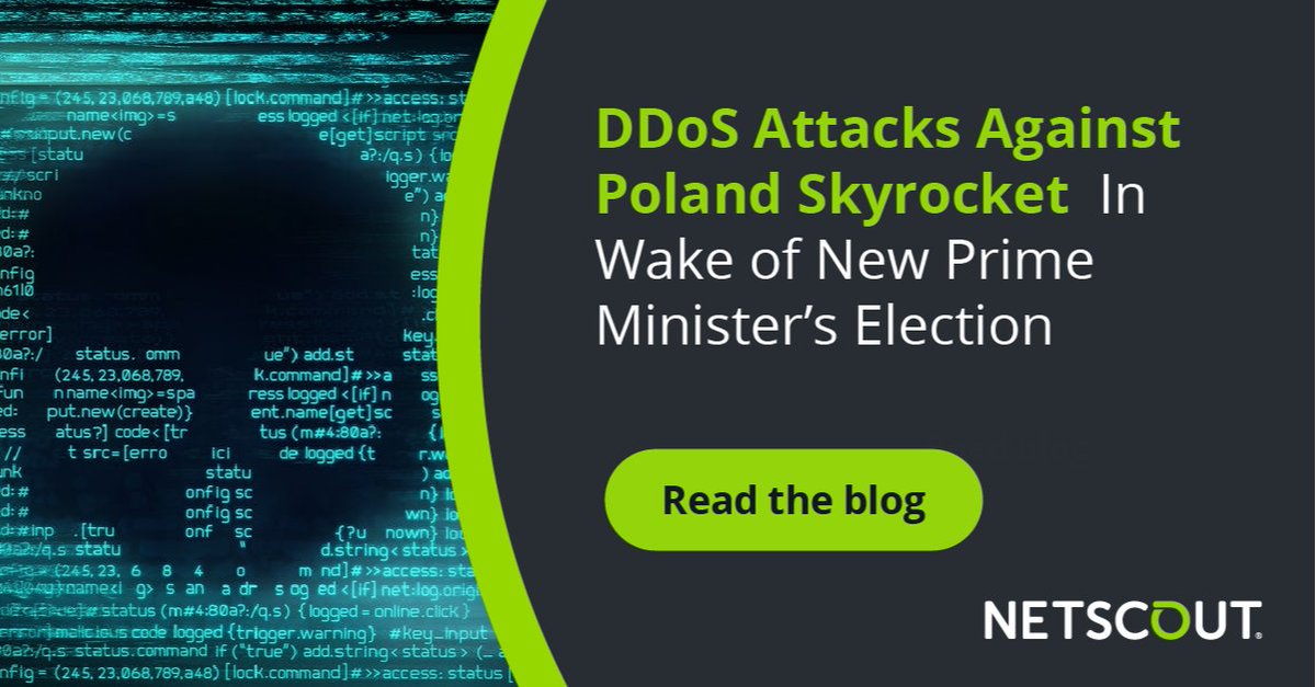 New political leadership, new cyber threats! 

Explore the spike in #DDoS attacks against Poland and the impact on various sectors. Stay informed, stay protected! @NETSCOUT bit.ly/49twxpu