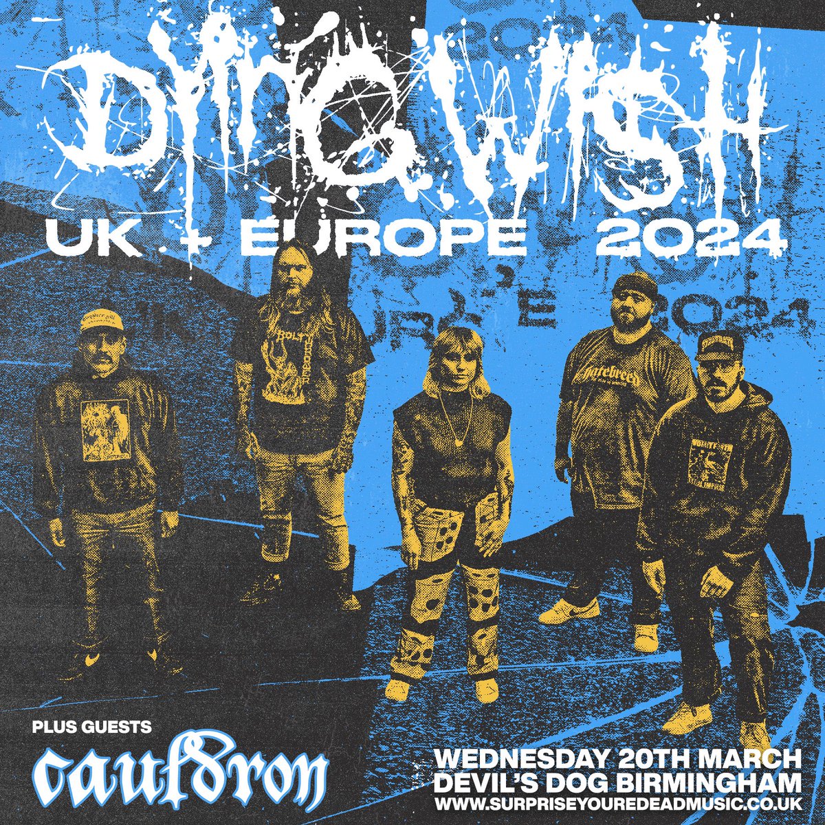 We’re playing with @dyingwishhc at their Birmingham headline in march at devils dog, don’t miss it. Little reminder that our shows with KMS are next week and tickets are still available at the link in our bio!