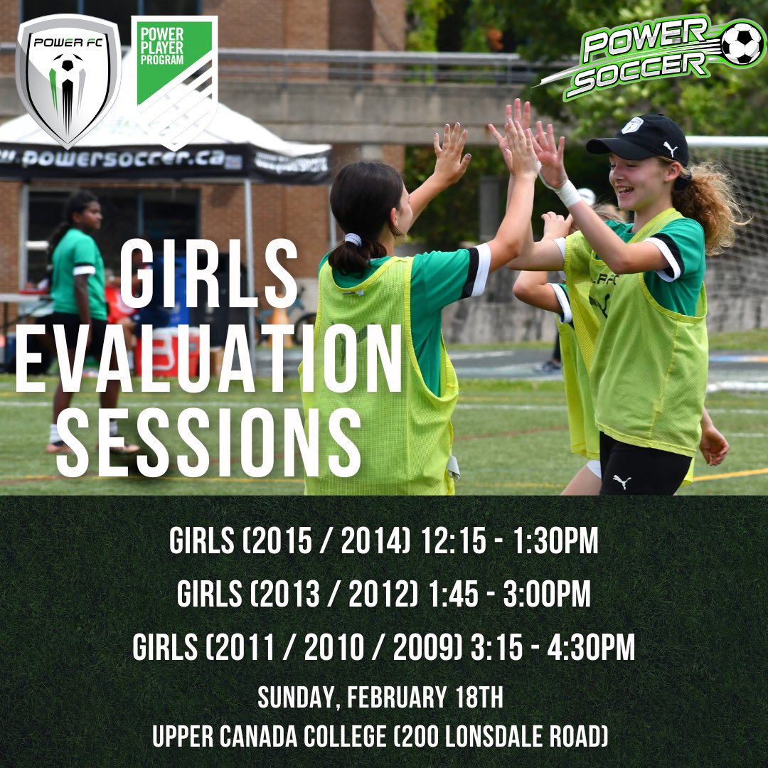 powersoccerinc's tweet photo. Are you a female soccer player looking for your next step? Come out to our Evaluation Sessions to show us what you’ve got. Across Power Soccer, the Power Player Program, and Power FC, we have a place for you. Don’t miss out - register here: https://t.co/R6S7HG1Ibf ⚽️ https://t.co/BVA3wvjqIw