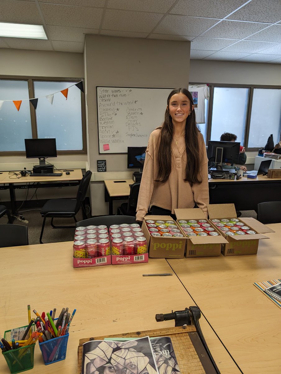 Thank you <a href="/drinkpoppi/">poppi</a> for the amazing response to our business letter assignment in marketing one!! Audrey is so excited!!