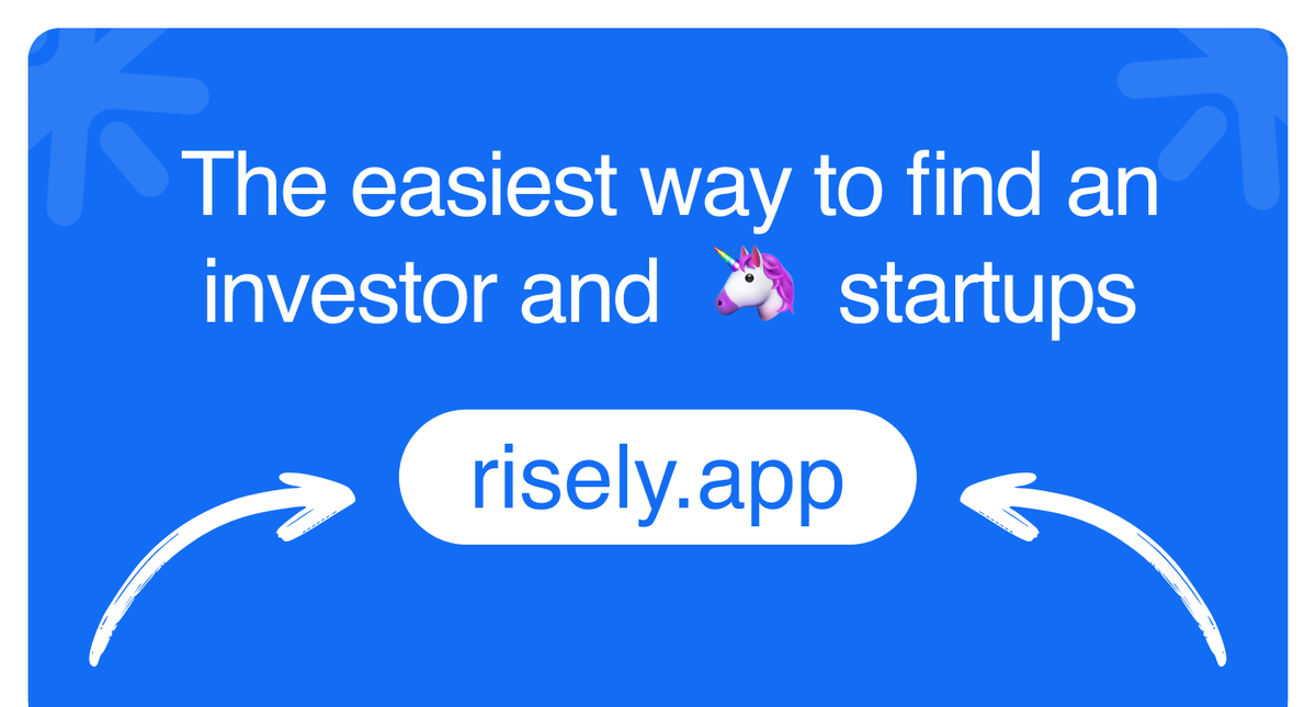 Risely – Find the Investors and 🦄 Startups tweet media