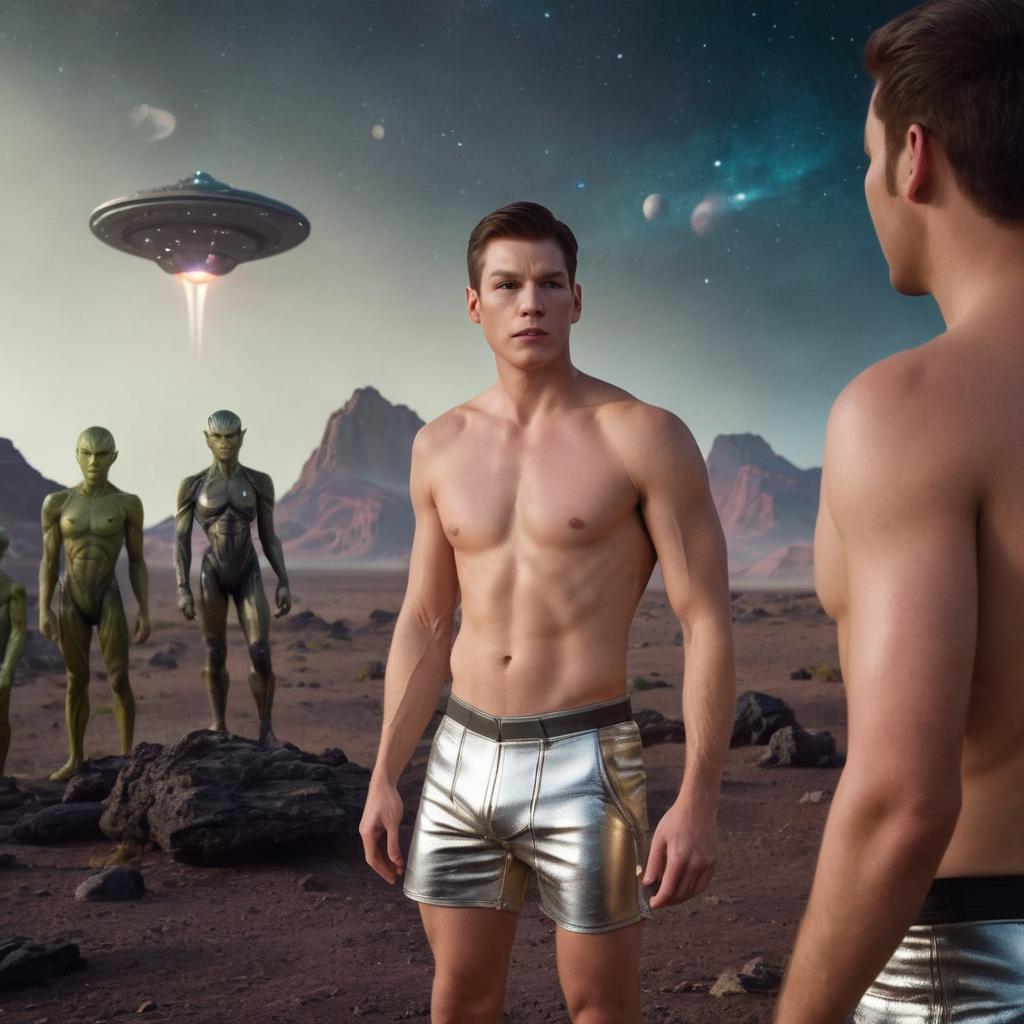 justshinyshorts's tweet photo. Intergalactic crisis averted, now I just have to face the music back on board the Starship Intercourse. I don't think I'll be promoted to lieutenant anytime soon.
#gayscifi #gaysciencefiction
#gayhumiliation #gayshorts #gayai #embarrassedmale #shirtlessguy #gayspanked #spank https://t.co/z4cXPnFLmD