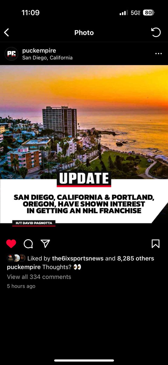 My focus has been and will continue to be NFL, but I am ALL FOR San Diego getting more major league teams regardless of sport. Would love to see this as I know a lot of San Diegans, especially <a href="/NHLtoSanDiego/">NHL to San Diego</a>