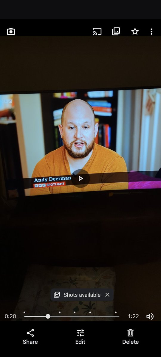 Husband making a little appearance on BBC Spotlight this eve talking about ambulance waiting times