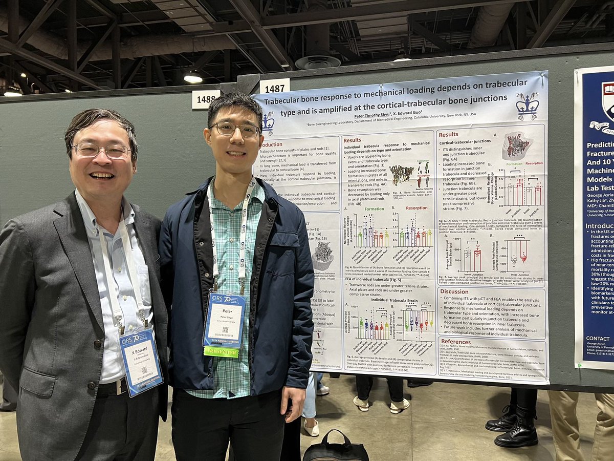 ColumbiaBBL's tweet photo. Yumei and Peter’s poster presentations at ORS 2024 @ORSsociety!👏 https://t.co/Z8jCblgZ4F