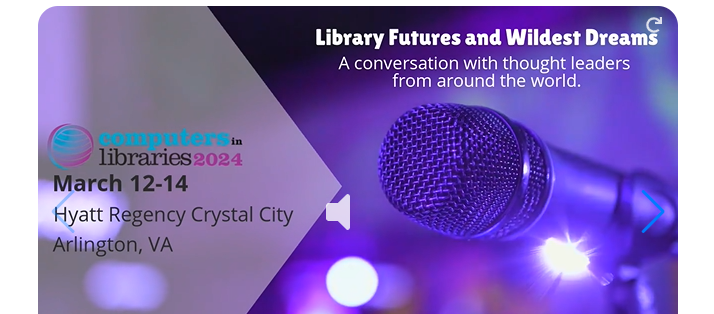 LibConf's tweet photo. Want to learn more about The Future of Libraries and Wildest Dreams? Hear speakers from around the globe in next month's session - The Future of Libraries at #CILDC. Register by February 9th for Early Bird Pricing, use code VIDEO24! https://t.co/qsZaH3eAif https://t.co/ozjTQ5gTSb