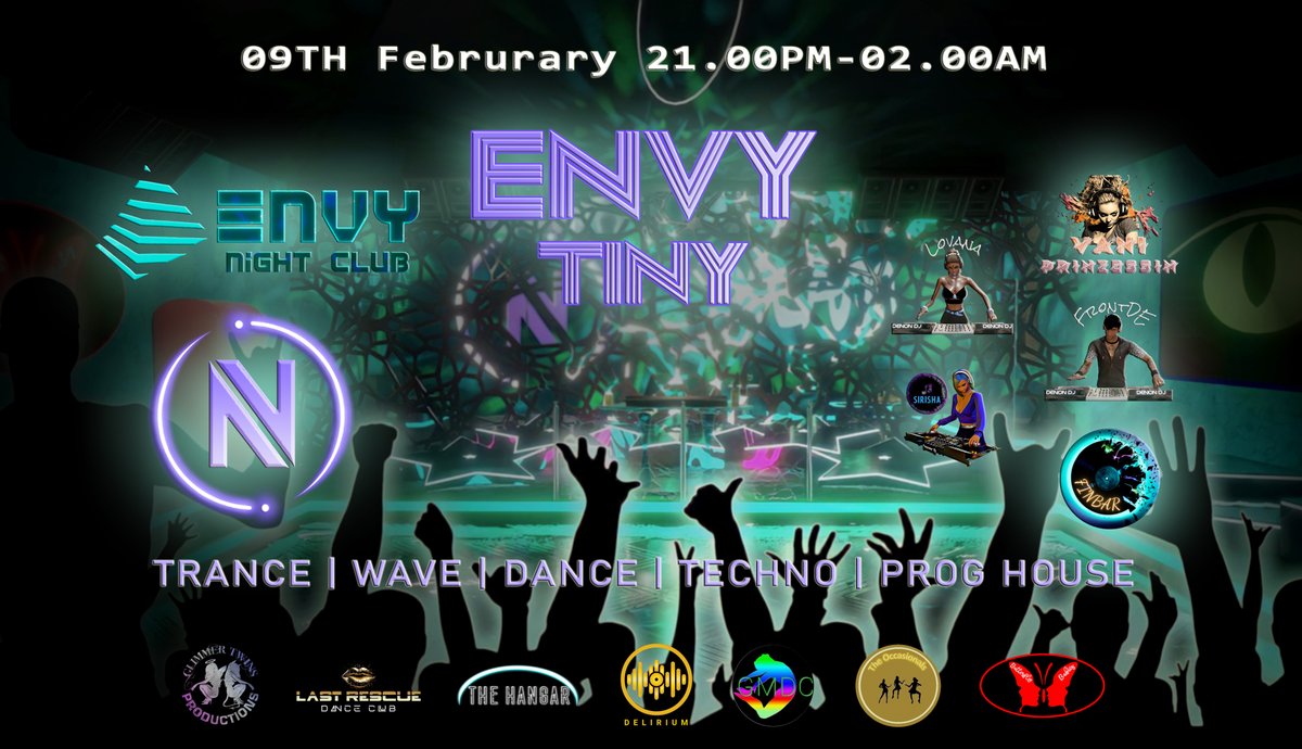 S0L0_Darling's tweet photo. Check us out tomorrow, Friday the 9th when we once again turn up the volume to let our music do the talking. see you there, 9pm cet (2PM Central time! #3dxchat #3dxnsfw #SecondLife #imvu #mnfclub #achat #xchat #3xo #edm https://t.co/k95GqIUuY9