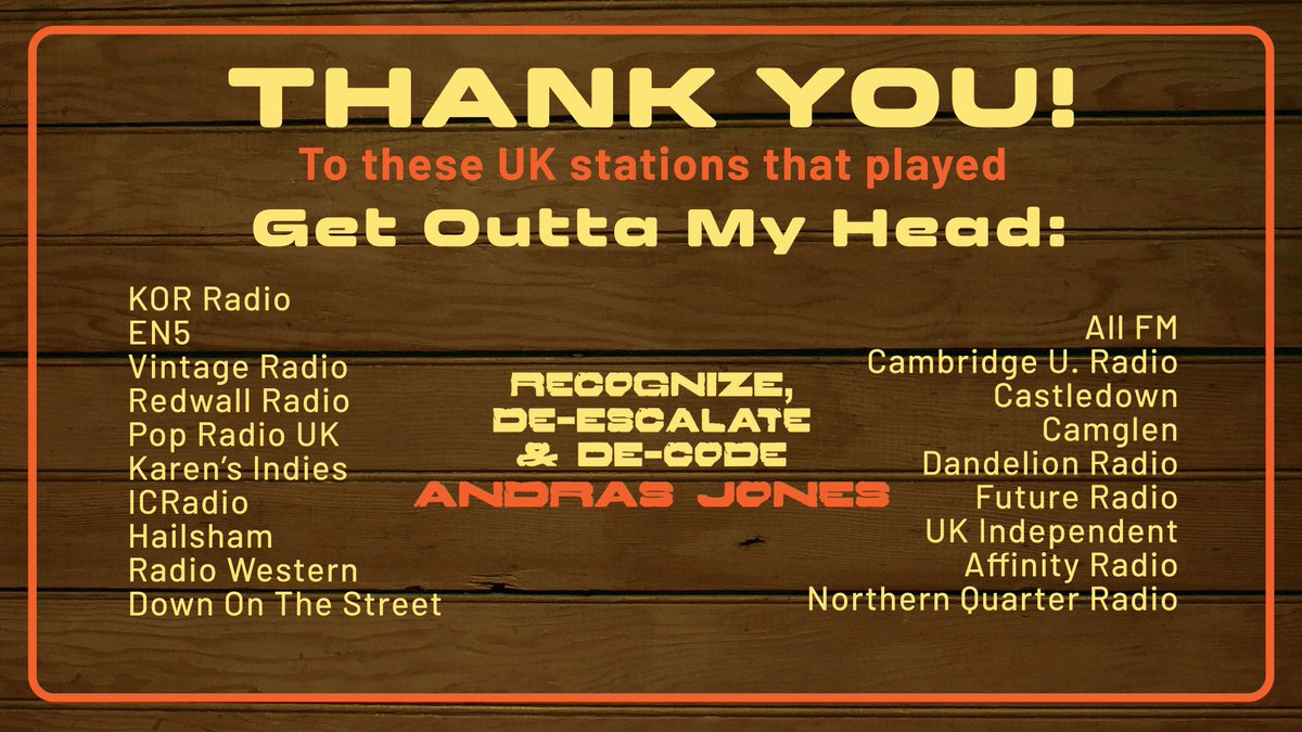 Grateful for our friends across the pond for supporting “Get Outta My Head”