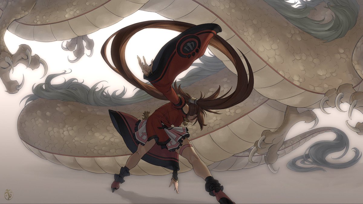 kohquette's tweet photo. ✨🐲🧧 happy birthday to the best girl, and also happy new year 🧧🐲 ✨
#ggxrd #紗夢 https://t.co/iVXspPcjky