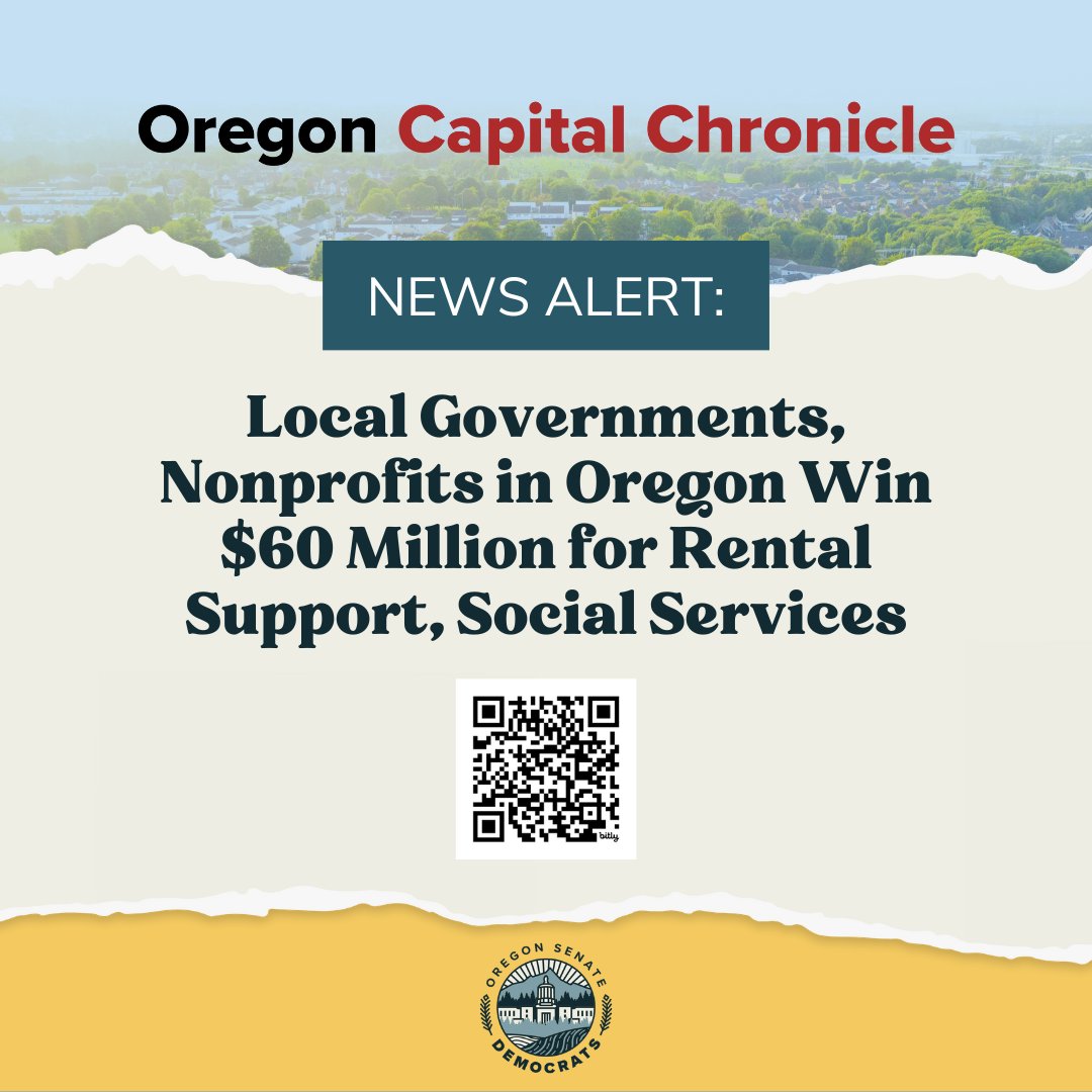 ICYMI: The Biden administration announced a $60+ million investment in Oregon to prevent homelessness around the state. bit.ly/4bxqqlB #orpol #orleg
