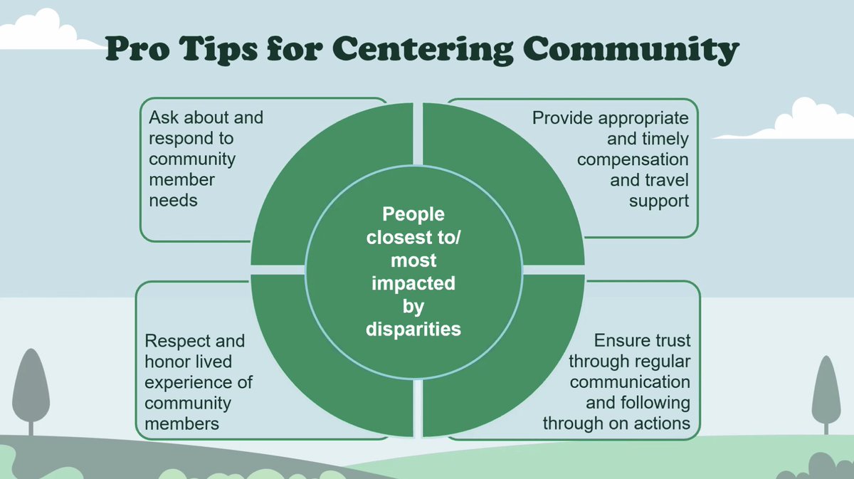 To truly meet the needs of communities, we must actively engage and respect key stakeholders from those communities at every stage of the process. Check out these tips on how you and your organization can do just that! <a href="/WSUMedicine/">WSU Medicine</a> #healthjustice #healthequity