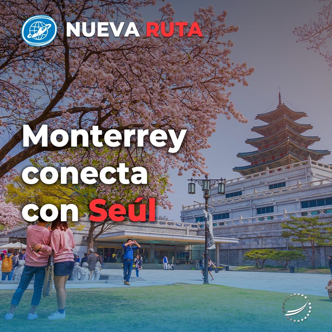 rduenas3's tweet photo. ¡De Monterrey a Seúl! ✈️

A partir del 1° de agosto, @Aeromexico conectará al #AeropuertoDeMonterrey con el #AeropuertoDeIncheon

El vuelo a Corea del Sur será directo desde @AeropuertoDeMTY y el regreso es vía ⁦@AICM_mx⁩ https://t.co/fcX1ZGVv1B
